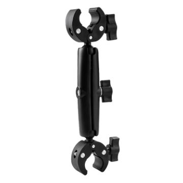 Dual-Head Crabs Clamps Motorcycle Handlebar Mount, 28cm Length - 1