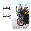 Dual-Head Crabs Clamps Motorcycle Handlebar Mount, 28cm Length - 6