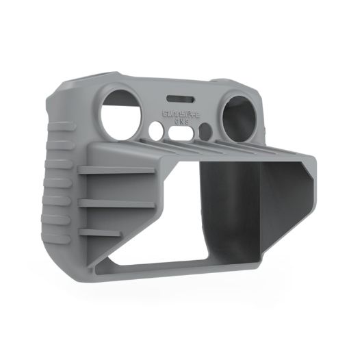 DJI RC 2 Remote Silicone Case with Hood - Shockproof, Anti-scratch, Grey - 1