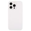 iPhone 15 Pro Max White Silicone Fine Pore Phone Case - 1