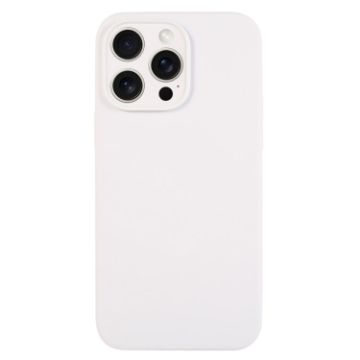 iPhone 15 Pro Max White Silicone Fine Pore Phone Case - 1