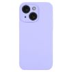 iPhone 15 Light Purple Pure Color Liquid Silicone Case - 1