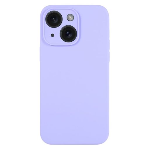 iPhone 15 Light Purple Pure Color Liquid Silicone Case - 1