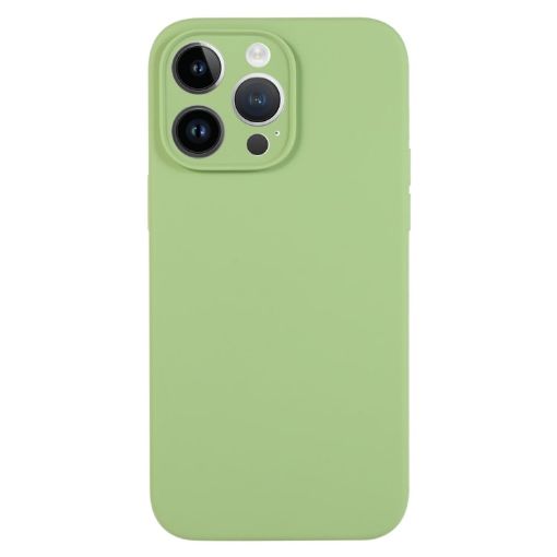 iPhone 14 Pro Mint Green Silicone Phone Case - Fine Pore Design - 1