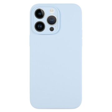 Sky Blue Liquid Silicone Case for iPhone 14 Pro Max - 1