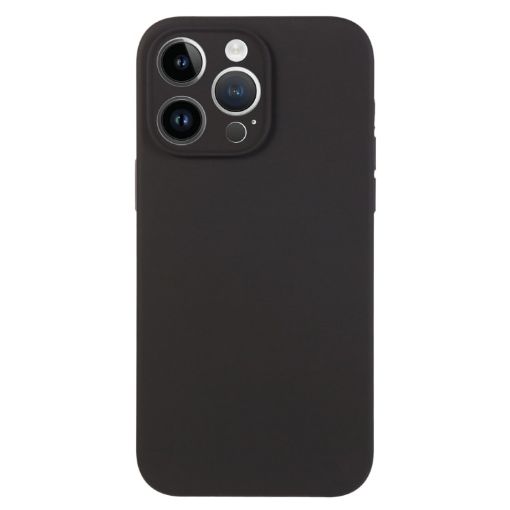iPhone 13 Pro Max Black Liquid Silicone Fine Pore Case - 1