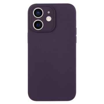 iPhone 12 Berry Purple Liquid Silicone Phone Case - 1
