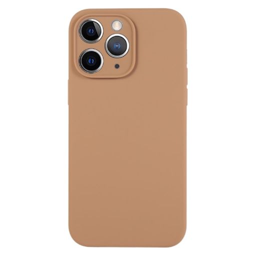 iPhone 11 Pro Max Light Brown Liquid Silicone Phone Case - 1