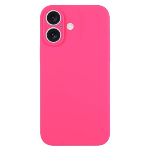 iPhone 16 Plus Fresh Pink Liquid Silicone Phone Case - 1