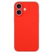 iPhone 16 Plus Red Silicone Phone Case - Pure Color, Fine Pore - 1