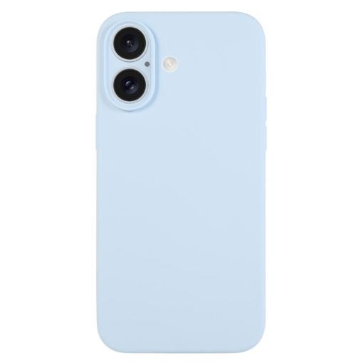 iPhone 16 Sky Blue Liquid Silicone Phone Case - 1