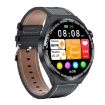 HDT MAX 1.60" Black Dial Leather Band IP68 Smart Watch Bluetooth Call - 2