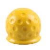 50mm Universal Automatic Tow Bar Ball Cap - Yellow Rubber Cover - 1