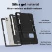 Samsung Galaxy Tab S9+ Black Silicone Case with Holder - 3