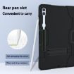 Samsung Galaxy Tab S9+ Black Silicone Case with Holder - 4