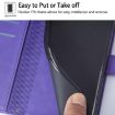 OPPO A5X 4G/5G Crossbody 3D Embossed Flip Leather Case (Purple) - 6