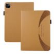 iPad Pro 13 2024 Leather Sucker Case - Brown Litchi Texture - 2