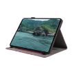iPad Pro 13 2024 Purple Litchi Texture Leather Tablet Case - 5