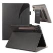 Samsung Galaxy Tab S7 Lite/S7+ Litchi Leather Tablet Case (Black) - 1