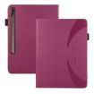 Samsung Galaxy Tab S7 Lite/S7+ Purple Litchi Leather Tablet Case - 2