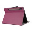 Samsung Galaxy Tab S7 Lite/S7+ Purple Litchi Leather Tablet Case - 4
