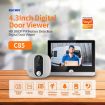 ESCAM C85 1080P Smart WIFI Door Viewer with Night Vision (White) - 2