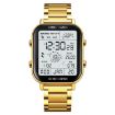 SKMEI 1888 Gold Stainless Steel Waterproof Sports Digital Watch - 1