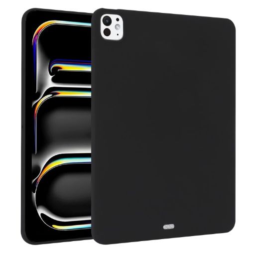 iPad Pro 13 2024 Black Oil Spray Skin-Friendly TPU Case - 1