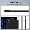 iPad Pro 13 2024 Black Oil Spray Skin-Friendly TPU Case - 3