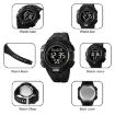 SKMEI 2078 Men's 50M Waterproof Sports Digital Watch Black Gold - 2