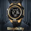 SKMEI 2078 Men's 50M Waterproof Sports Digital Watch Black Gold - 5