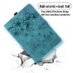 Samsung Galaxy Tab A8 X200 Sakura Cat Leather Case (Green) - 6