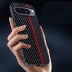 Pixel 10/10 Pro Ultra-thin Carbon Fiber Texture Case (Black Red) - 4