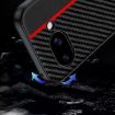 Google Pixel 9a Carbon Fiber Texture Phone Case (Black Red) - 3