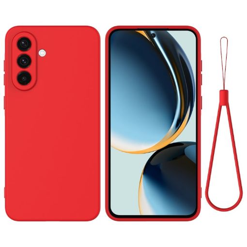 Samsung Galaxy A56 5G Red Liquid Silicone Dropproof Case - 1