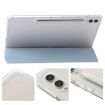 Samsung Galaxy Tab S9+ Ice Blue Acrylic Leather Case, 3-Fold - 5
