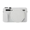 Canon PowerShot G7 X Mark II Silicone Case with Lens Cover, White - 1