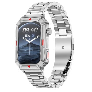 CF26 1.57" BT5.2 Smart Bracelet with Sleep Detection, Steel Strap Silver - 1