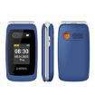 UNIWA V202T 4G Flip Phone, 2.4" Unisoc T107, SOS, Dual SIM (Blue) - 1
