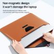 13/14" Dark Green Laptop Sleeve & Accessories Bag Holder - 5