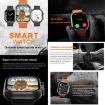 iW9 Ultra 2.04" Smart Watch, BT Call, Heart Rate, Blood Oxygen (Orange Gold) - 5