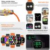 iW9 Ultra 2.04" Smart Watch, BT Call, Heart Rate, Blood Oxygen (Orange Gold) - 6