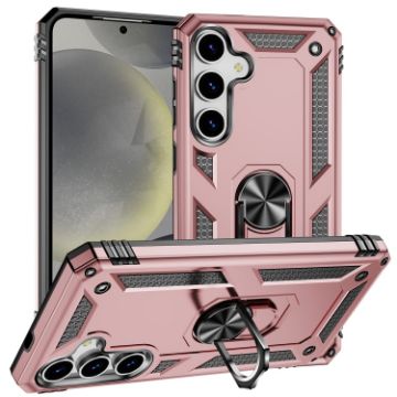 Samsung Galaxy S25+ 5G Shockproof Phone Case, Rose Gold, TPU + PC - 1