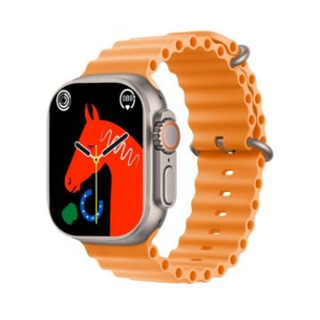 S800 Ultra Max Smart Bracelet, 1.5" Smart Watch, Bluetooth Call, Orange - 1