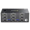 8K 30Hz Triple Monitor KVM Switch, USB3.0 DP+HDMI, EU Plug - 1
