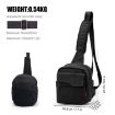 Cwatcun D93 Black Canvas Camera Shoulder Bag 19.5x13.5x25cm - 2