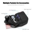 Cwatcun D93 Black Canvas Camera Shoulder Bag 19.5x13.5x25cm - 5