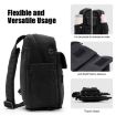 Cwatcun D93 Camera Bag Canvas Shoulder Bag, 21x14x30cm Black - 6