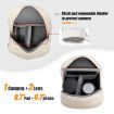 Cwatcun D93 Camera Bag Canvas Shoulder Bag, 21x14x30cm Beige - 4
