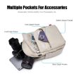 Cwatcun D93 Camera Bag Canvas Shoulder Bag, 21x14x30cm Beige - 5